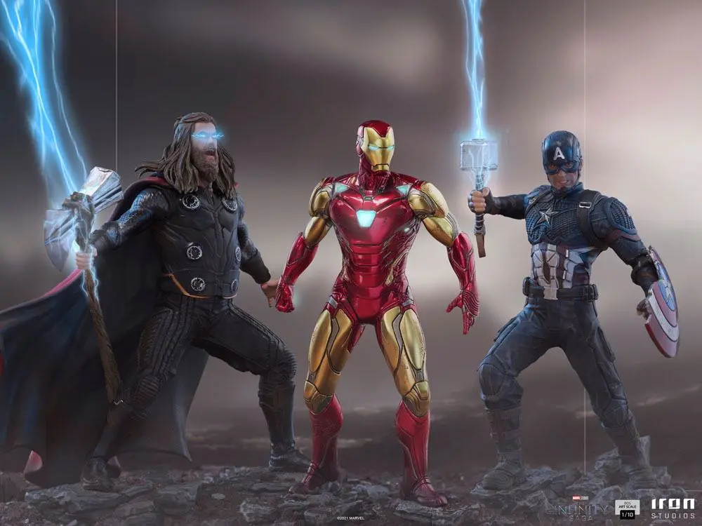 The Infinity Saga BDS Art Scale 1/10 Ultimate Captain America szobor figura 21 cm termékfotó
