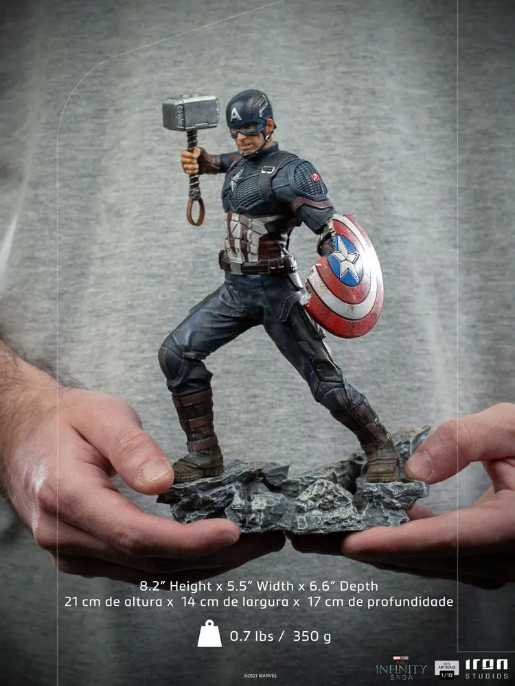 The Infinity Saga BDS Art Scale 1/10 Ultimate Captain America szobor figura 21 cm termékfotó