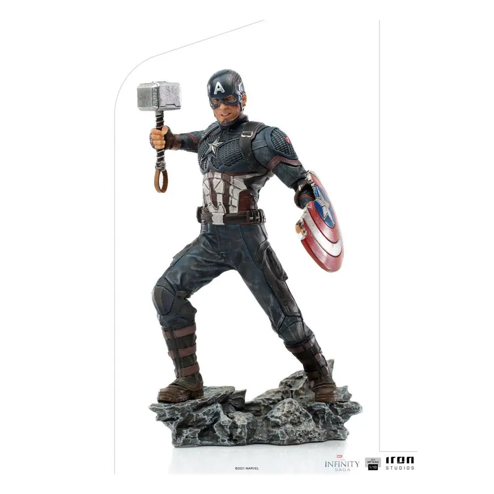 The Infinity Saga BDS Art Scale 1/10 Ultimate Captain America szobor figura 21 cm termékfotó
