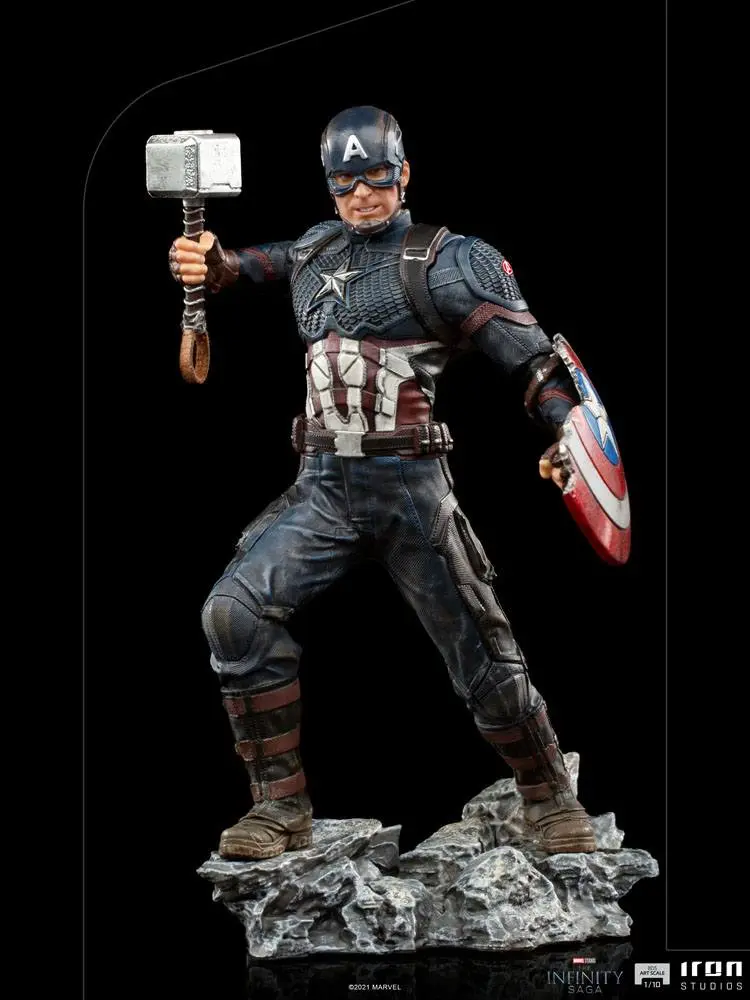 The Infinity Saga BDS Art Scale 1/10 Ultimate Captain America szobor figura 21 cm termékfotó