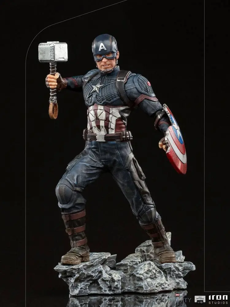 The Infinity Saga BDS Art Scale 1/10 Ultimate Captain America szobor figura 21 cm termékfotó