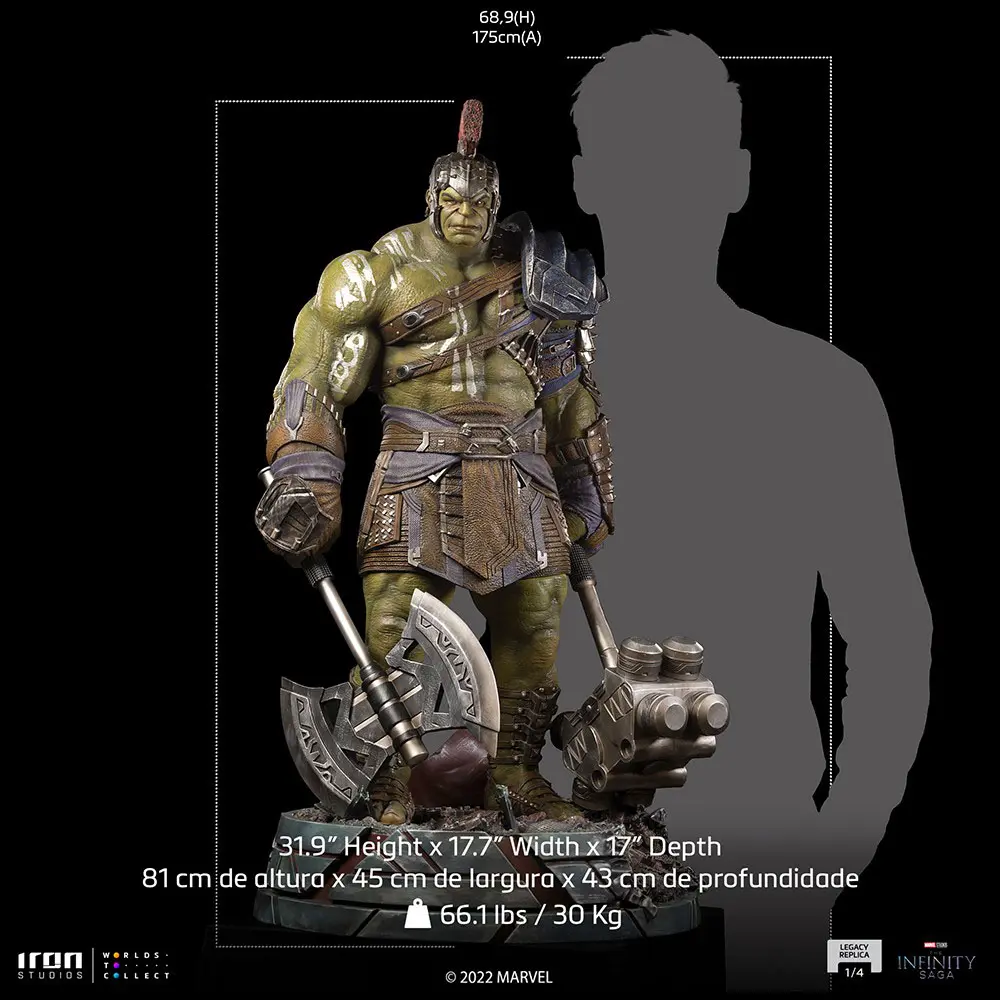 The Infinity Saga Legacy 1/4 Gladiator Hulk szobor figura 81 cm termékfotó