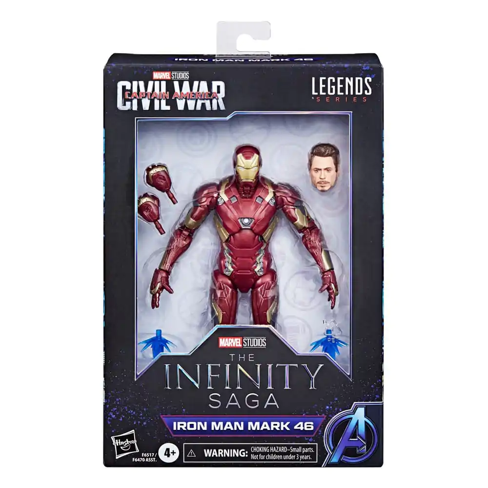 The Infinity Saga Marvel Legends Iron Man Mark 46 (Captain America: Civil War) akciófigura 15 cm termékfotó