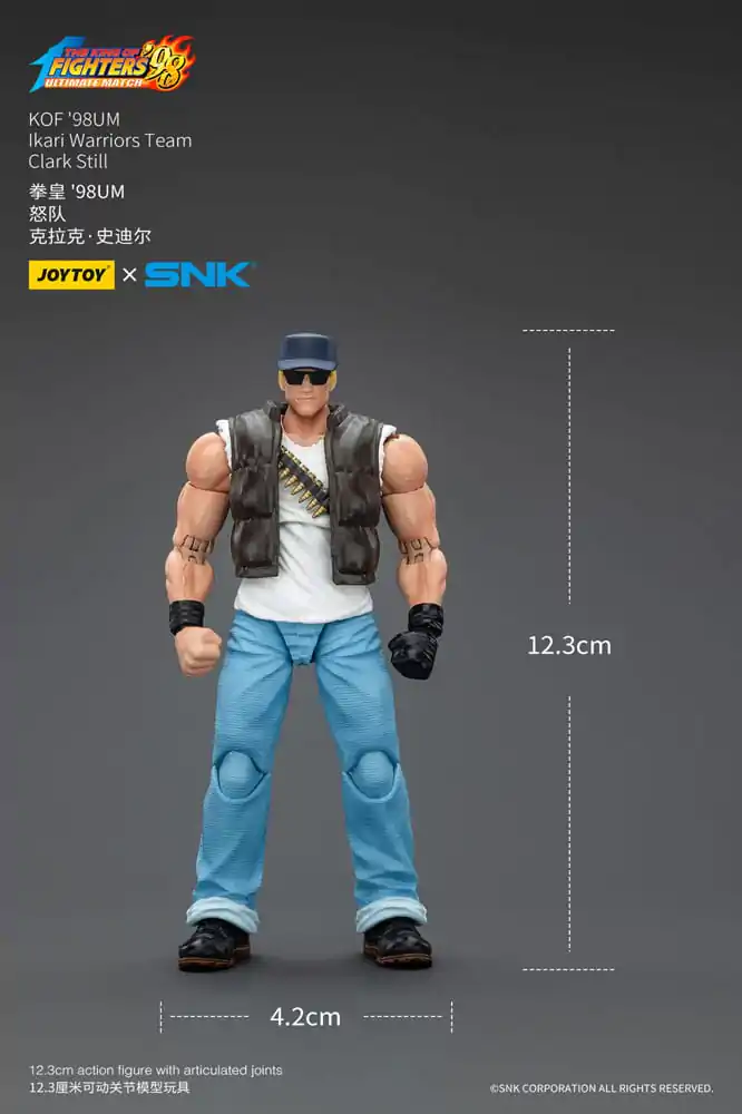 The King Of Fighters &#039;98 Hero Team Clark Still akciófigura 12 cm termékfotó