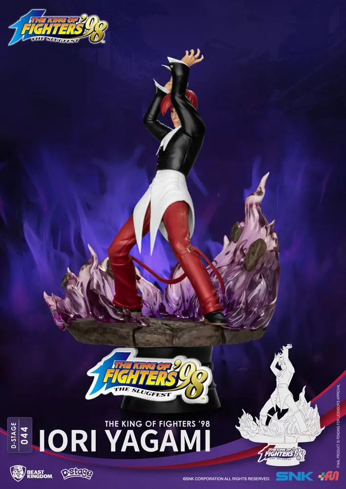 The King of Fighters '98 D-Stage Iori Yagami Closed Box Version PVC Diorama szobor 16 cm termékfotó