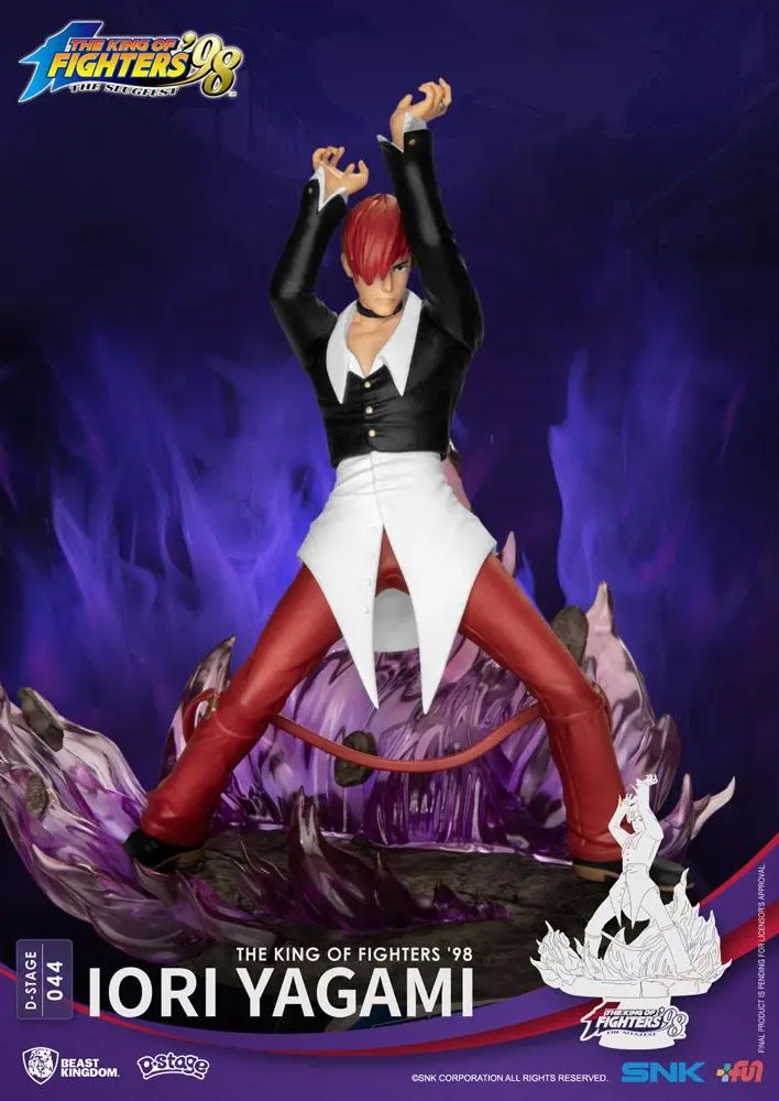 The King of Fighters '98 D-Stage Iori Yagami Closed Box Version PVC Diorama szobor 16 cm termékfotó