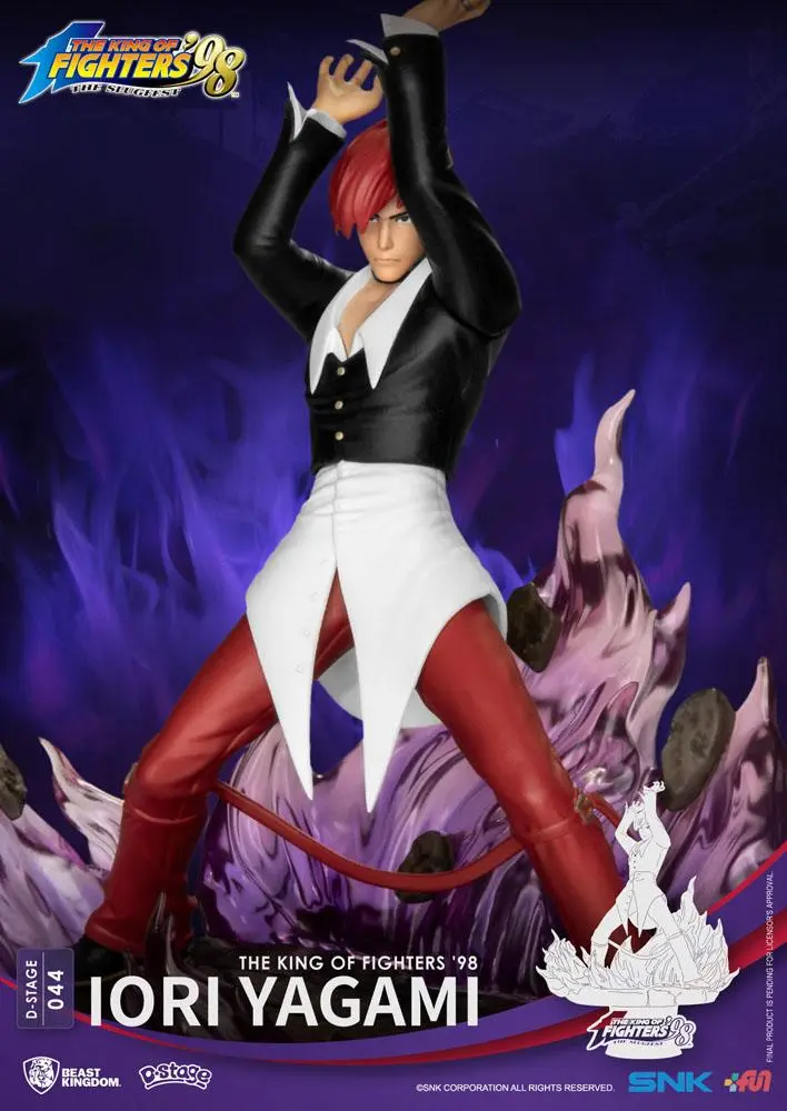 The King of Fighters '98 D-Stage Iori Yagami Closed Box Version PVC Diorama szobor 16 cm termékfotó