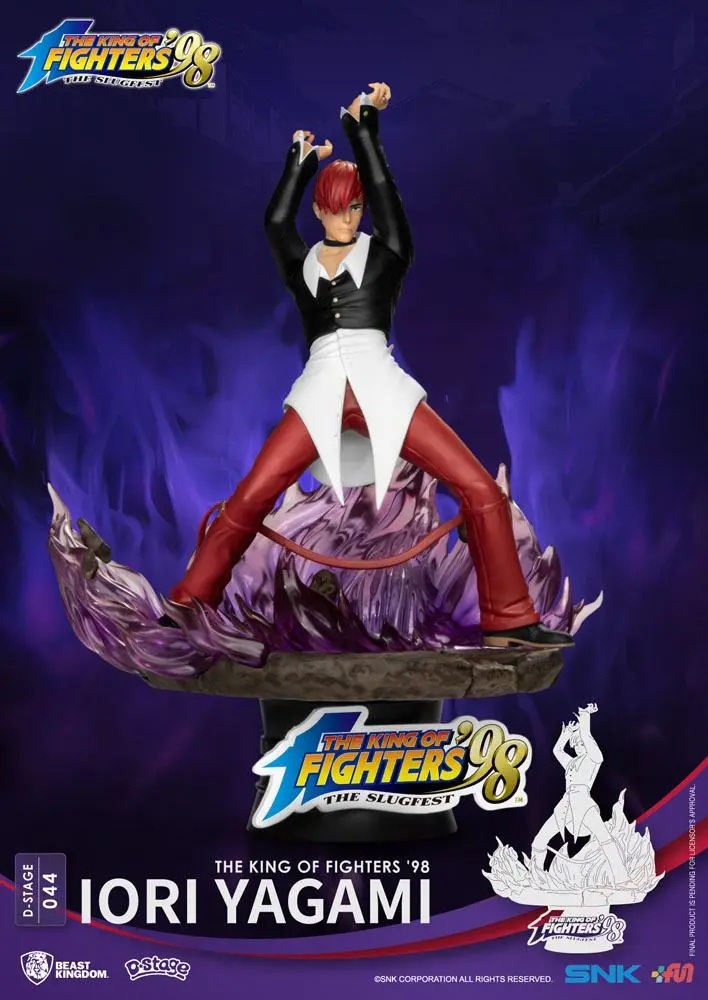 The King of Fighters '98 D-Stage Iori Yagami Closed Box Version PVC Diorama szobor 16 cm termékfotó