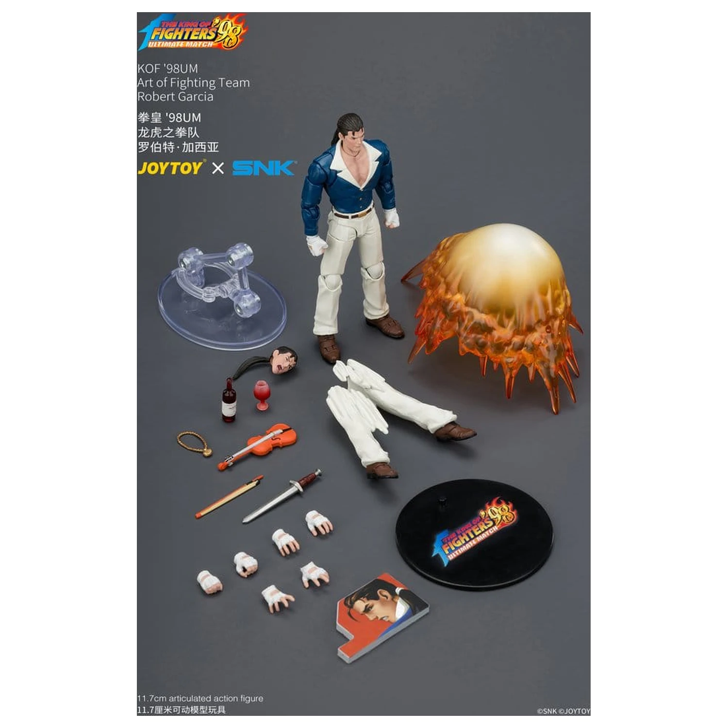 The King of Fighters '98 Ultimate Match akciófigura Robert Garcia (Art of Fighting Team) 12 cm termékfotó