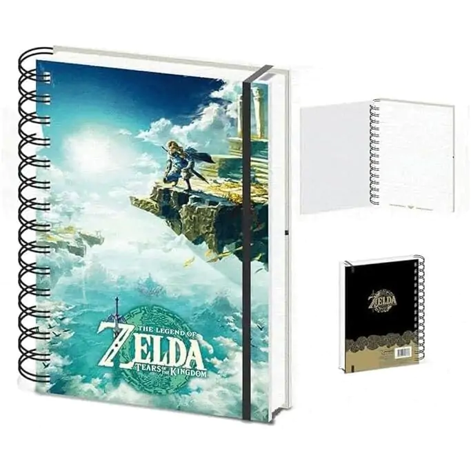 The Legend of Zelda A5 jegyzetfüzet 3D-s borítóval termékfotó