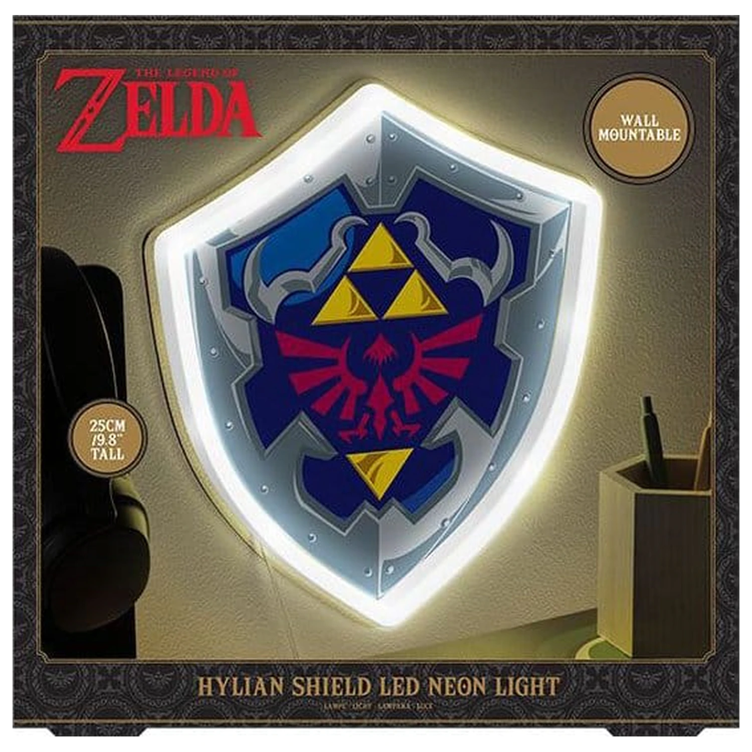 The Legend of Zelda fali lámpa Hylian Shield termékfotó
