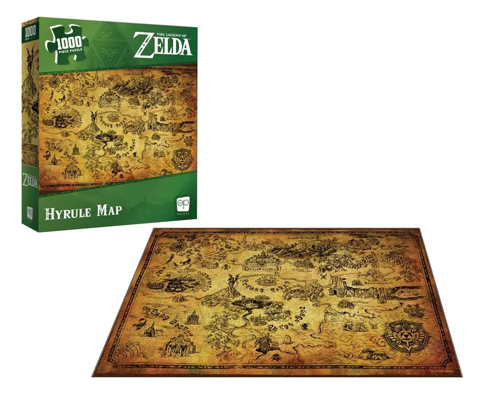 The Legend of Zelda Hyrule Map puzzle (1000 darab) termékfotó