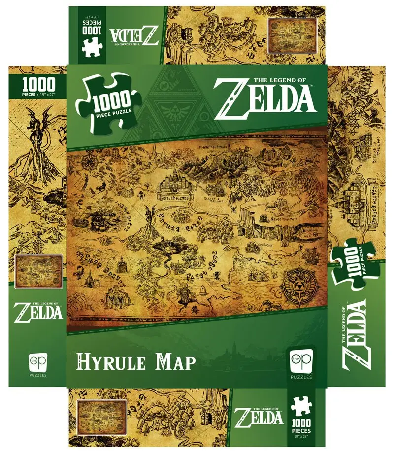 The Legend of Zelda Hyrule Map puzzle (1000 darab) termékfotó