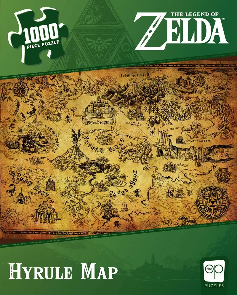 The Legend of Zelda Hyrule Map puzzle (1000 darab) termékfotó