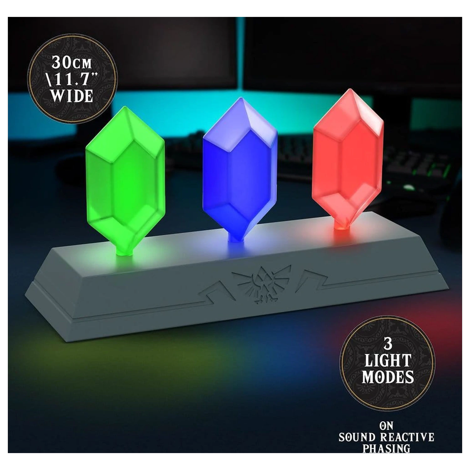 The Legend of Zelda Icon Plus Light Rupee lámpa 30 cm termékfotó