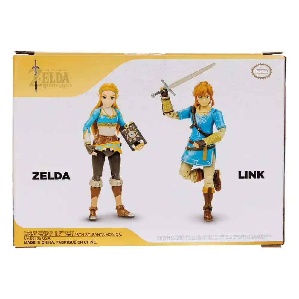 The Legend of Zelda Princess Zelda, Link 2 db-os akciófigura csomag 10 cm termékfotó