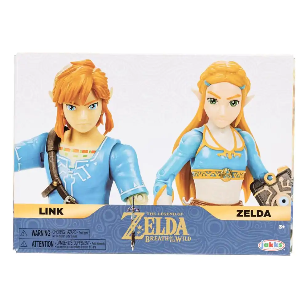 The Legend of Zelda Princess Zelda, Link 2 db-os akciófigura csomag 10 cm termékfotó