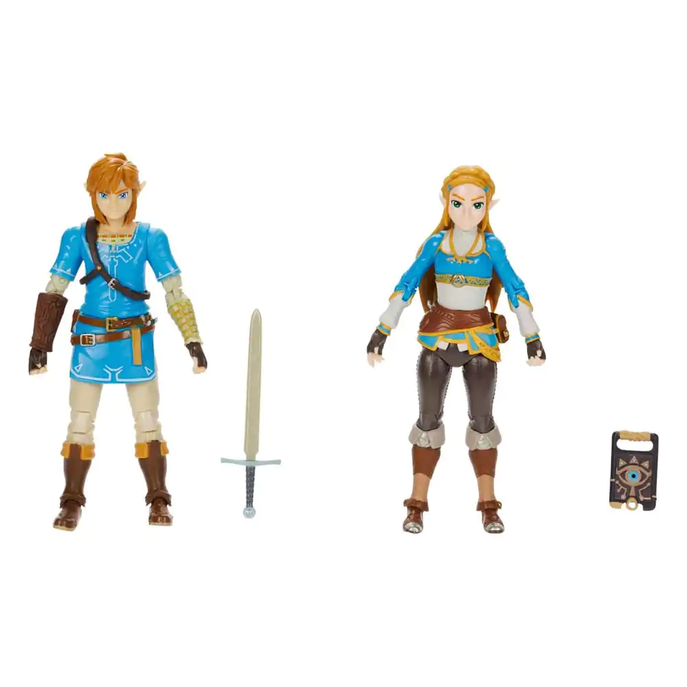 The Legend of Zelda Princess Zelda, Link 2 db-os akciófigura csomag 10 cm termékfotó