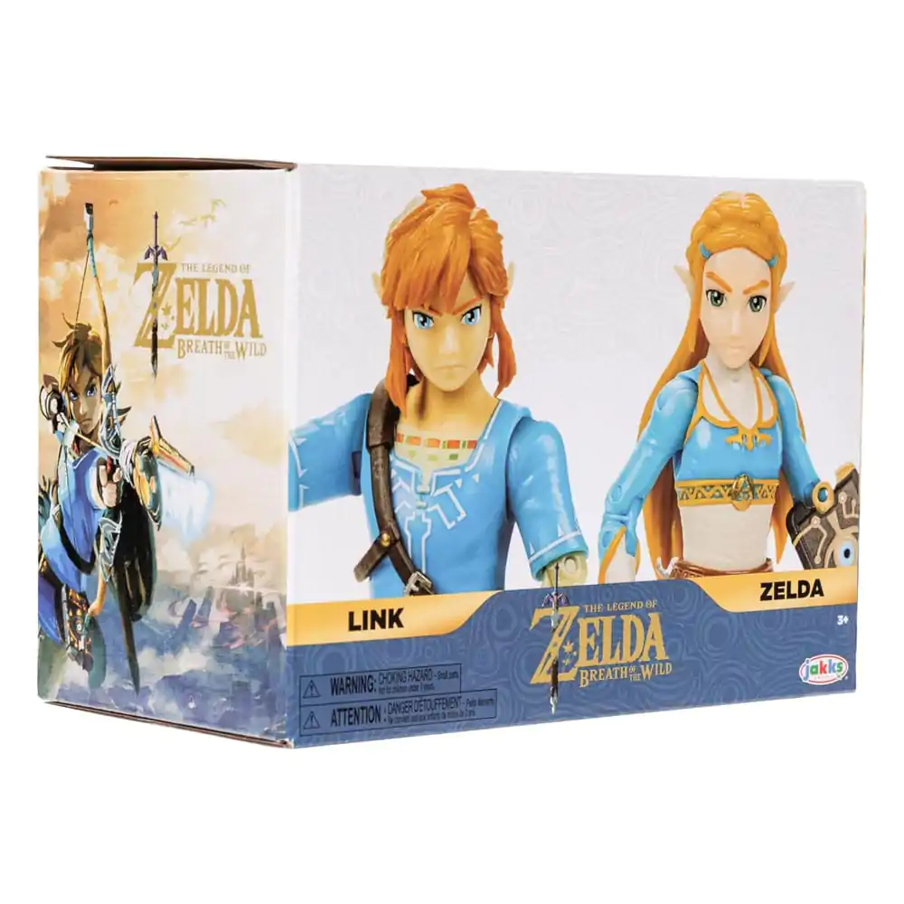 The Legend of Zelda Princess Zelda, Link 2 db-os akciófigura csomag 10 cm termékfotó
