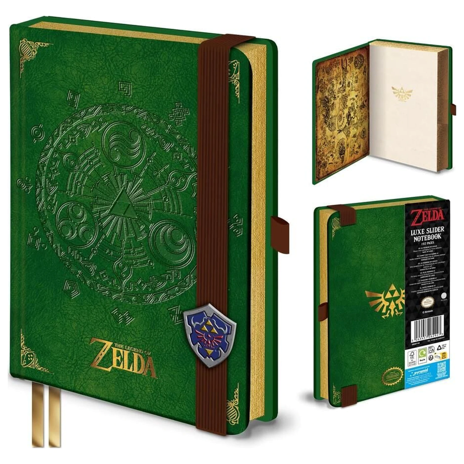 The Legend of Zelda Triforce Luxe Slider jegyzetfüzet termékfotó
