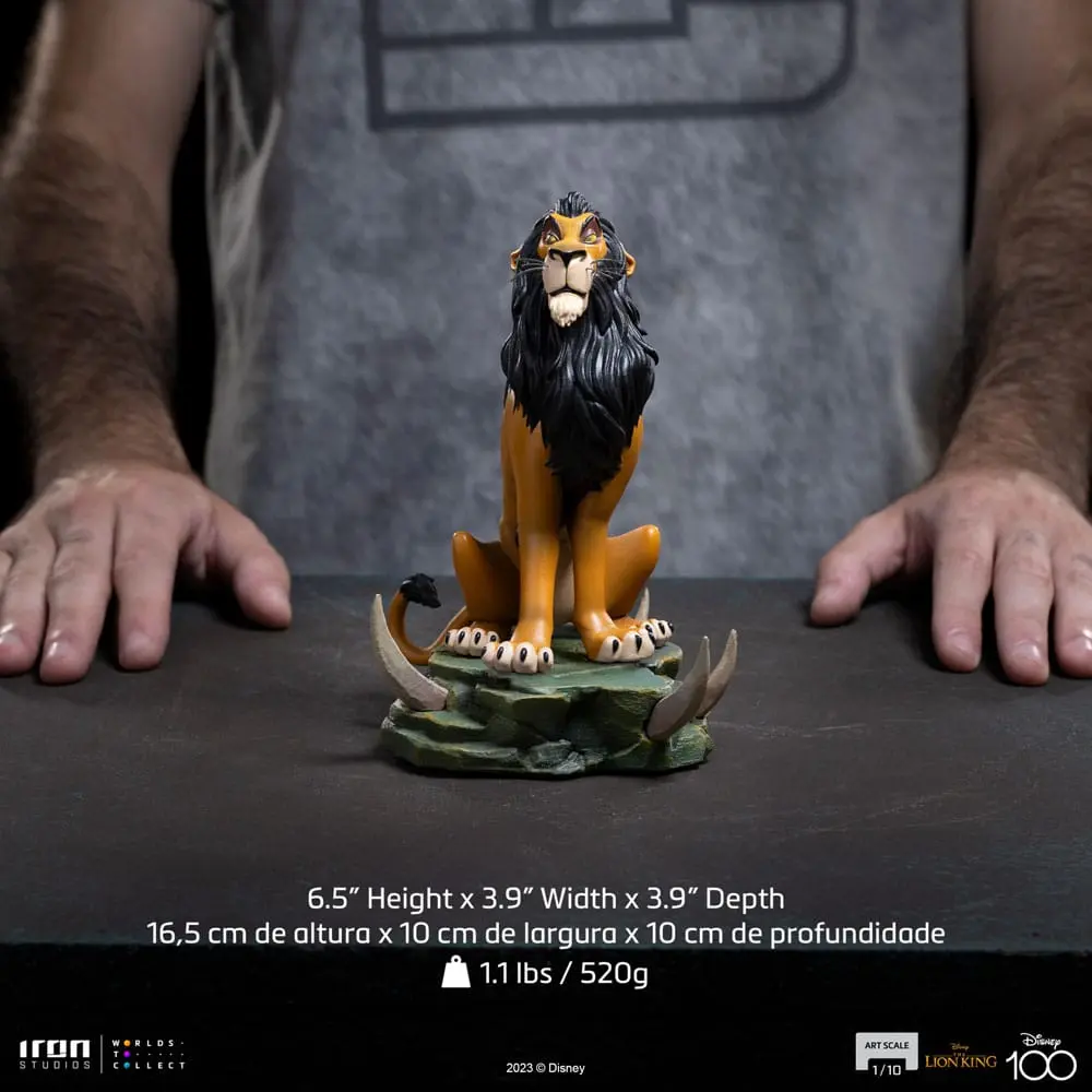 The Lion King Art Scale 1/10 Scar Regular szobor figura 16 cm termékfotó