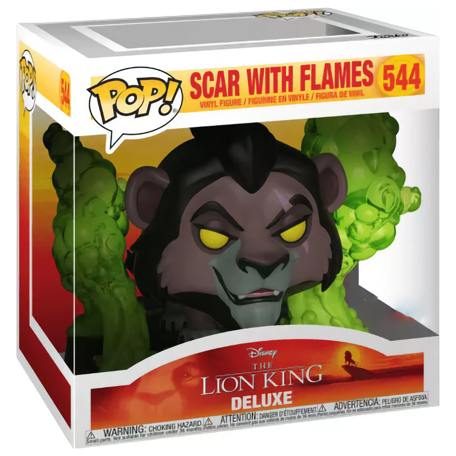 The Lion King Funko POP Deluxe Figura Scar in Flames termékfotó