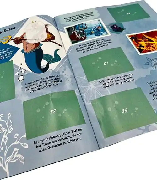 The Little Mermaid Collection  német nyelvű matrica album termékfotó