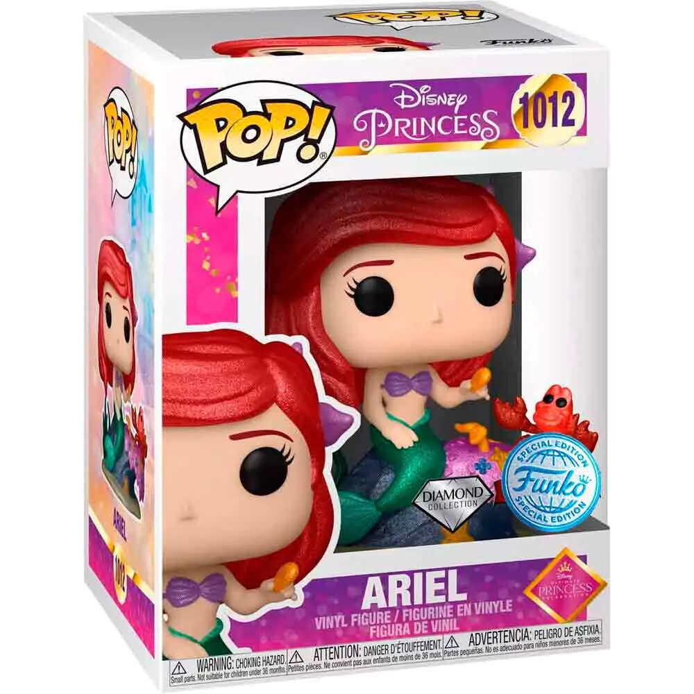 Arielle, die Meerjungfrau POP! Movies Vinyl Figur Ariel Diamond Collection Exclusive 9 cm termékfotó