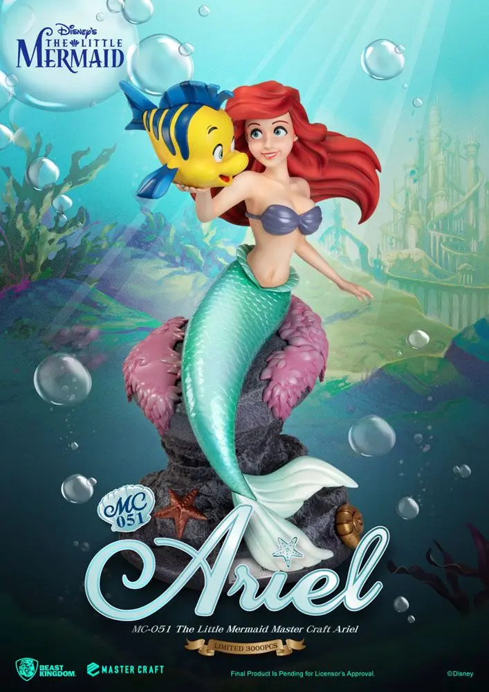 The Little Mermaid Master Craft Ariel szobor figura 41 cm termékfotó