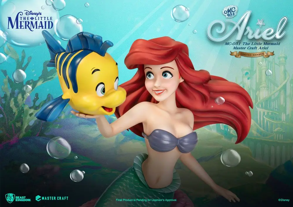 The Little Mermaid Master Craft Ariel szobor figura 41 cm termékfotó