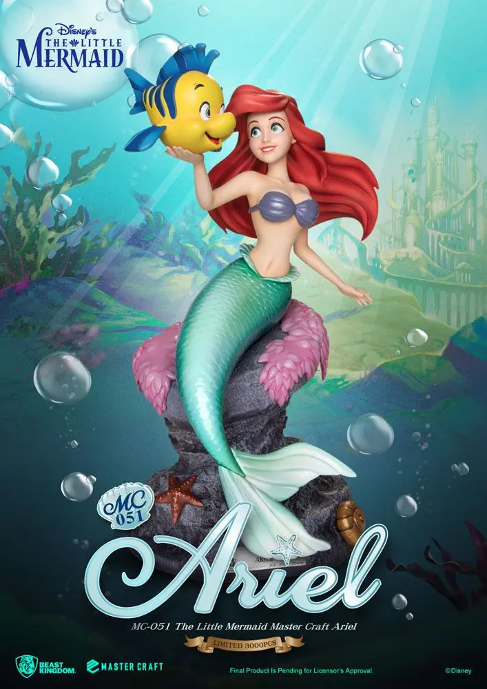 The Little Mermaid Master Craft Ariel szobor figura 41 cm termékfotó