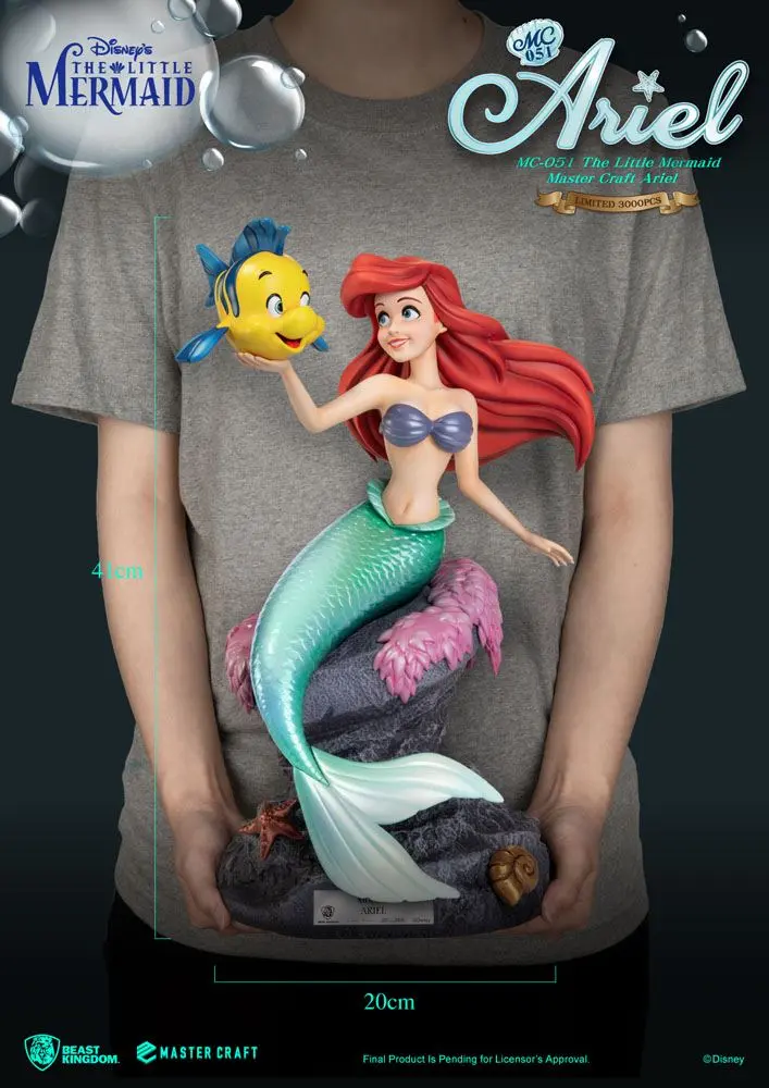 The Little Mermaid Master Craft Ariel szobor figura 41 cm termékfotó