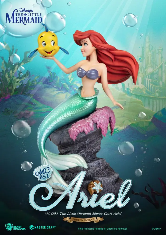The Little Mermaid Master Craft Ariel szobor figura 41 cm termékfotó