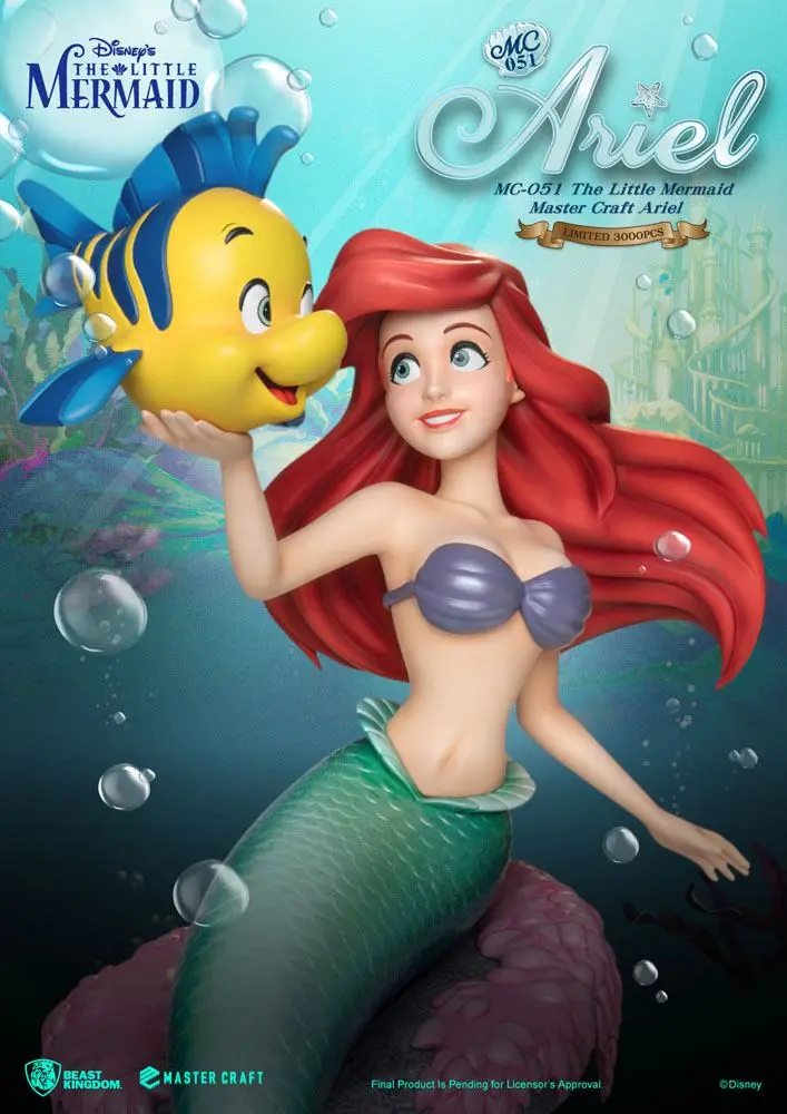 The Little Mermaid Master Craft Ariel szobor figura 41 cm termékfotó