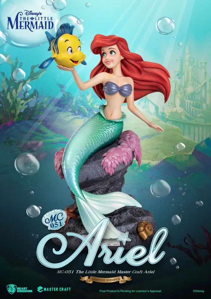 The Little Mermaid Master Craft Ariel szobor figura 41 cm termékfotó
