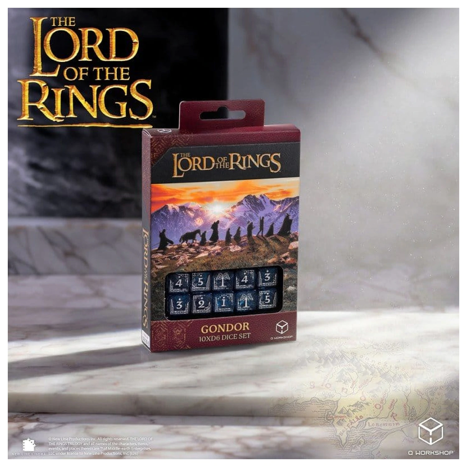 The Lord of the Rings: 10 db-os D6 dobókocka csomag Gondor termékfotó