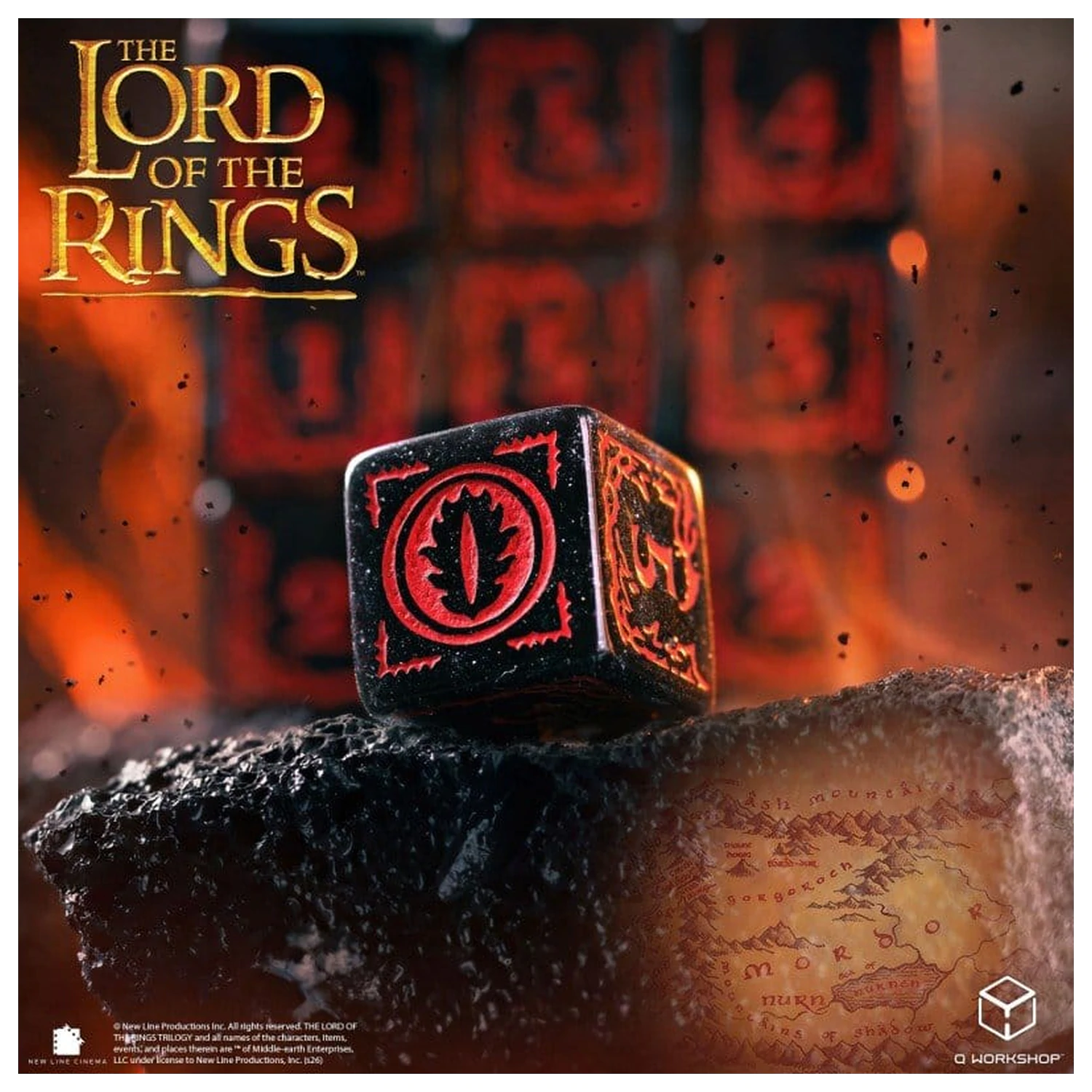 The Lord of the Rings: 10 db-os D6 dobókocka csomag Mordor termékfotó