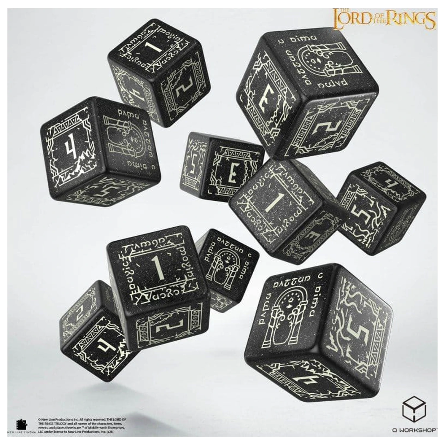 The Lord of the Rings: 10 db-os D6 dobókocka csomag Moria (Glow in the dark) termékfotó