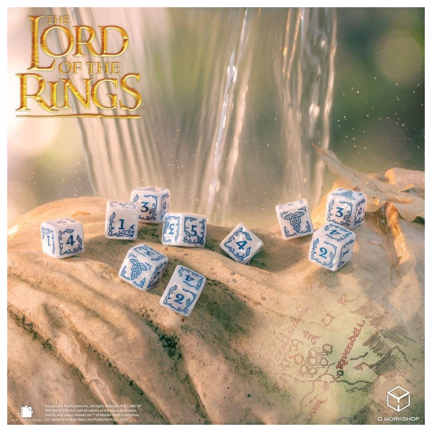 The Lord of the Rings: 10 db-os D6 dobókocka csomag Rivendell (Stone) termékfotó