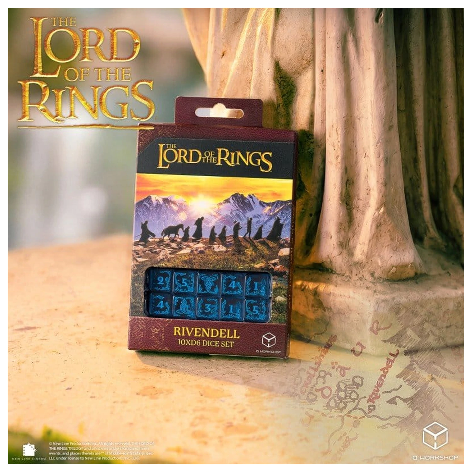 The Lord of the Rings: 10 db-os D6 dobókocka csomag Rivendell (Water) termékfotó