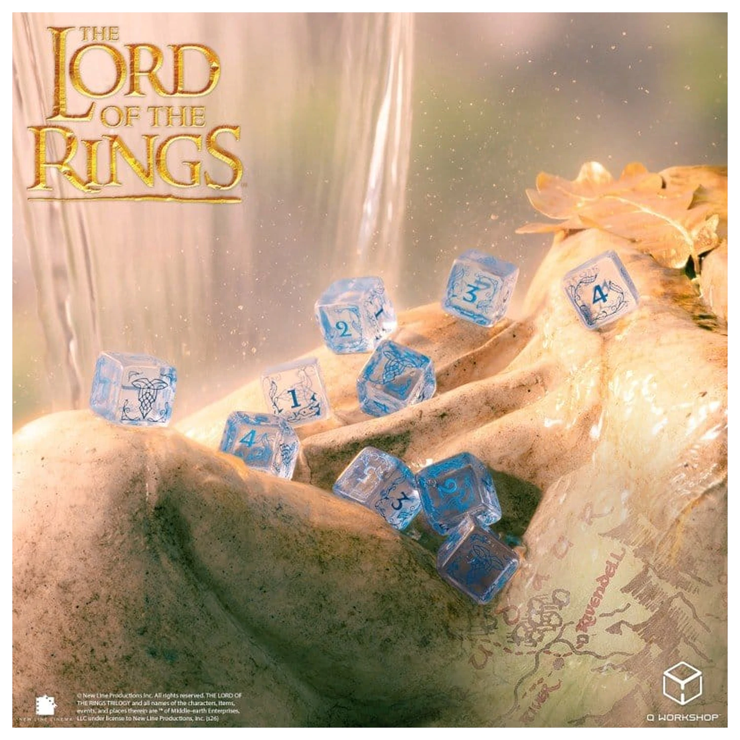 The Lord of the Rings: 10 db-os D6 dobókocka csomag Rivendell (Water) termékfotó