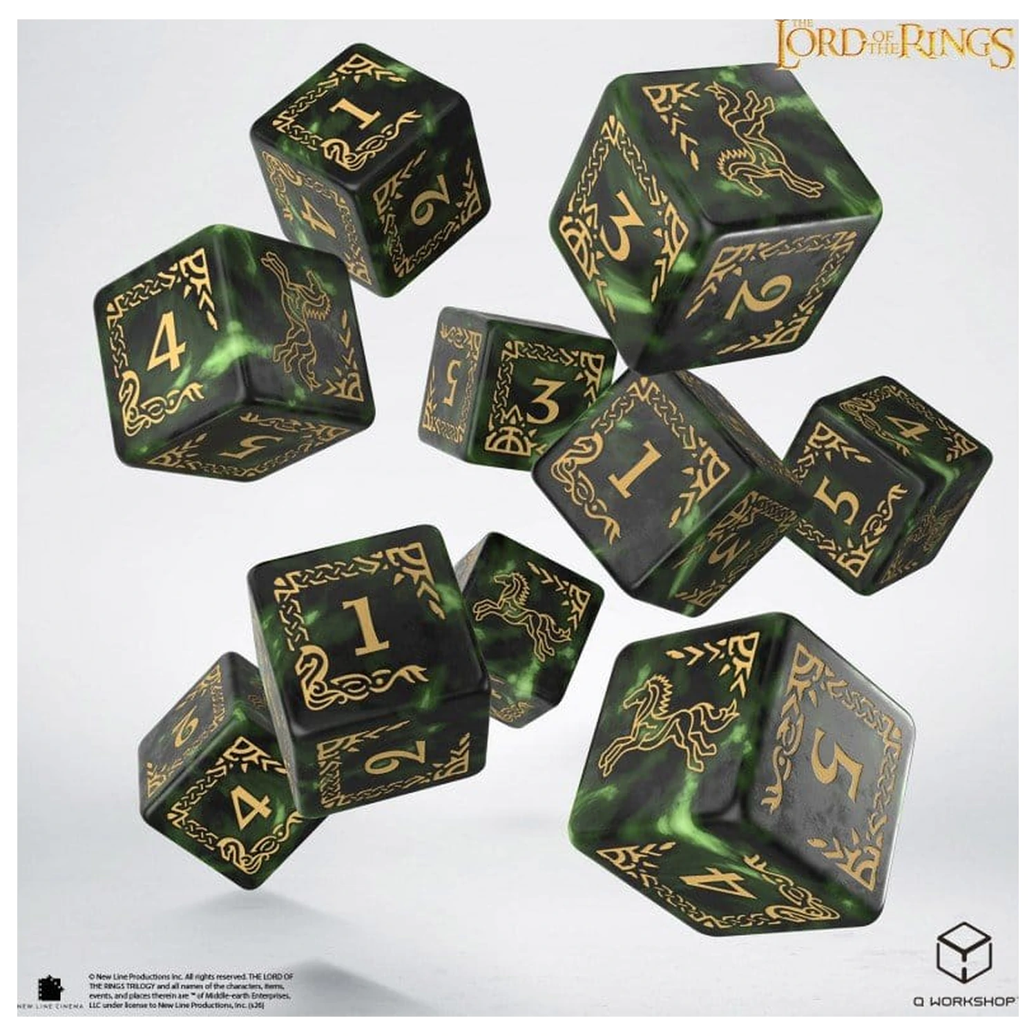 The Lord of the Rings: 10 db-os D6 dobókocka csomag Rohan termékfotó