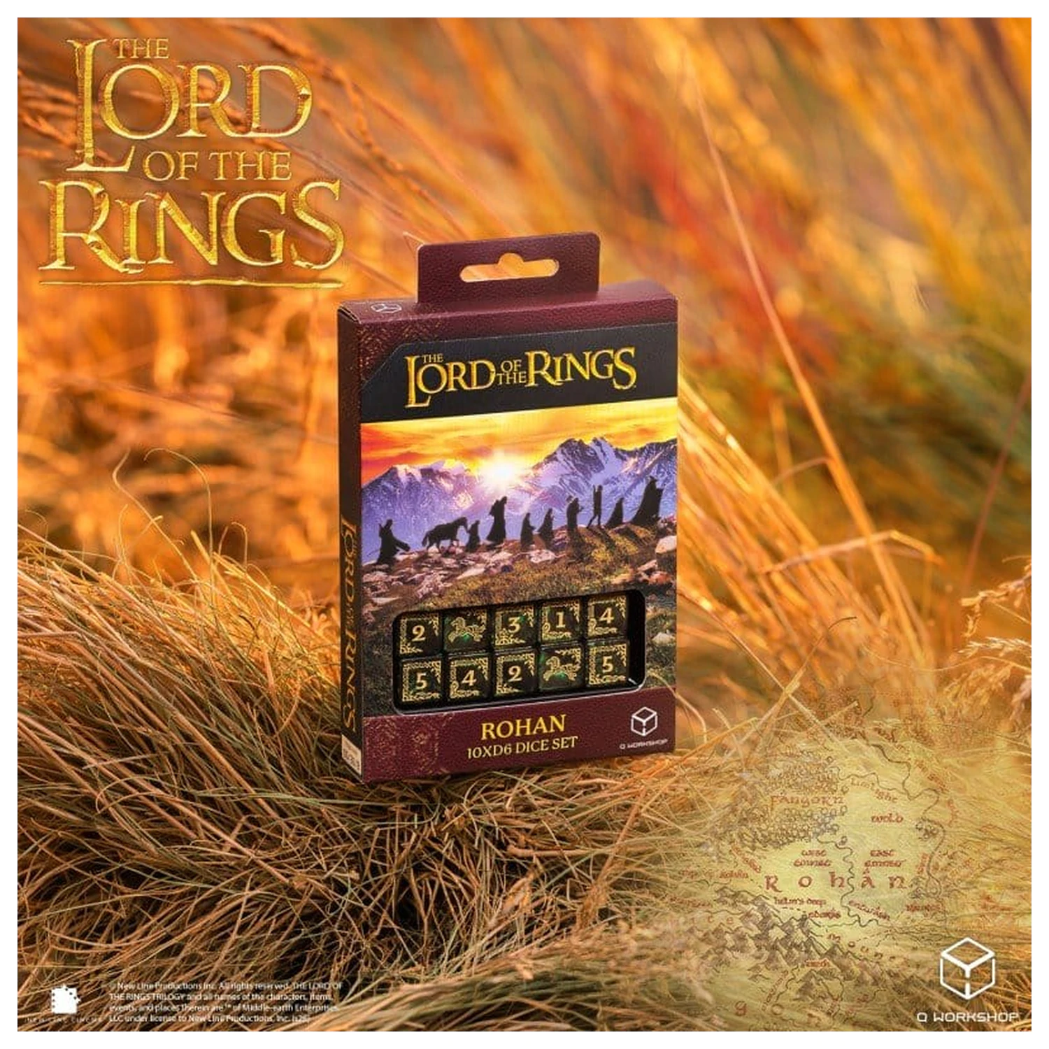 The Lord of the Rings: 10 db-os D6 dobókocka csomag Rohan termékfotó