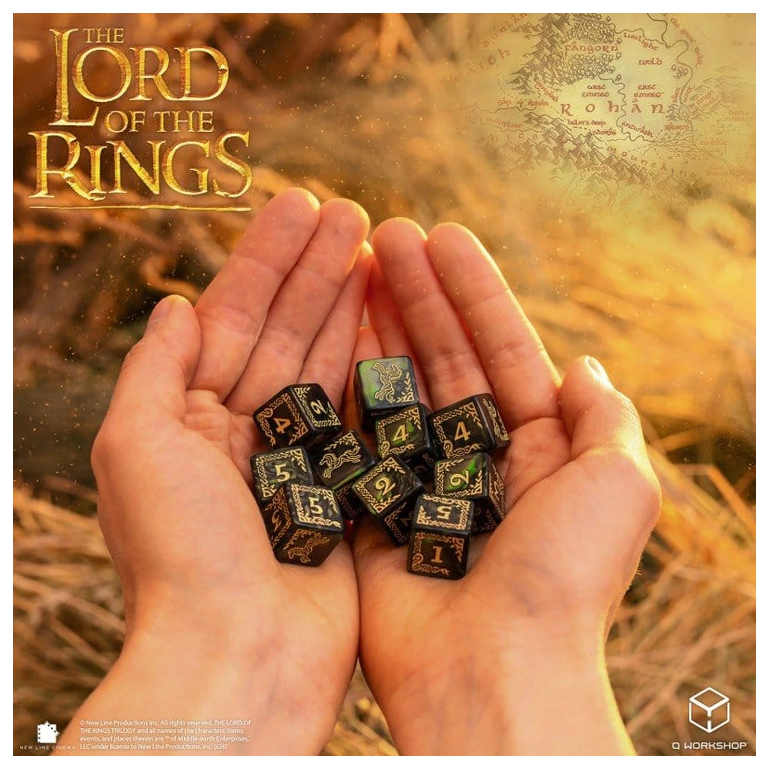 The Lord of the Rings: 10 db-os D6 dobókocka csomag Rohan termékfotó