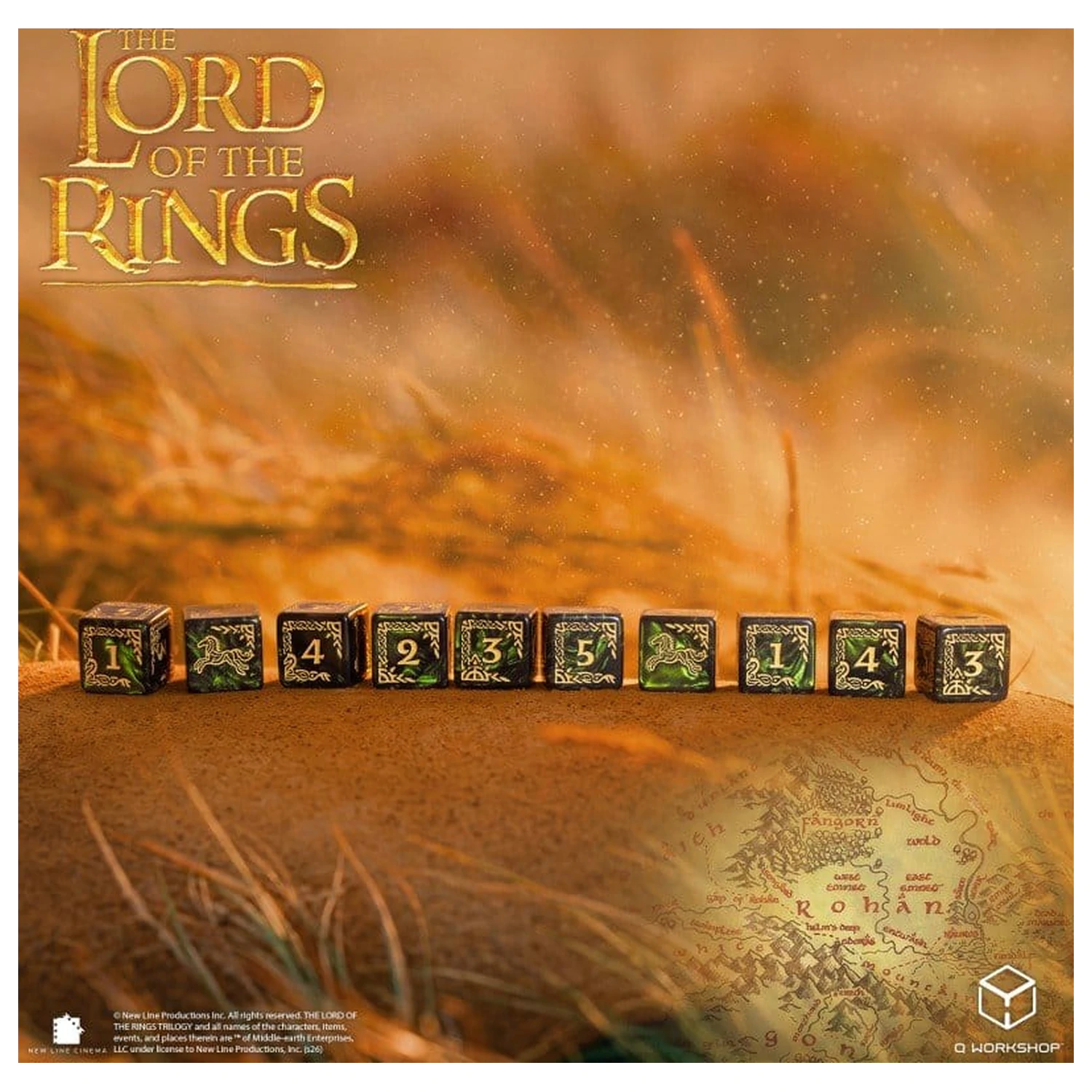 The Lord of the Rings: 10 db-os D6 dobókocka csomag Rohan termékfotó