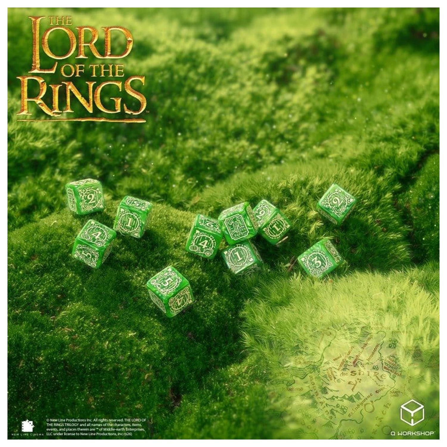 The Lord of the Rings: 10 db-os D6 dobókocka csomag Shire termékfotó