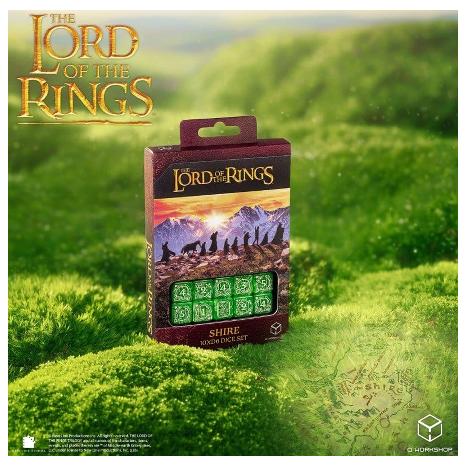 The Lord of the Rings: 10 db-os D6 dobókocka csomag Shire termékfotó