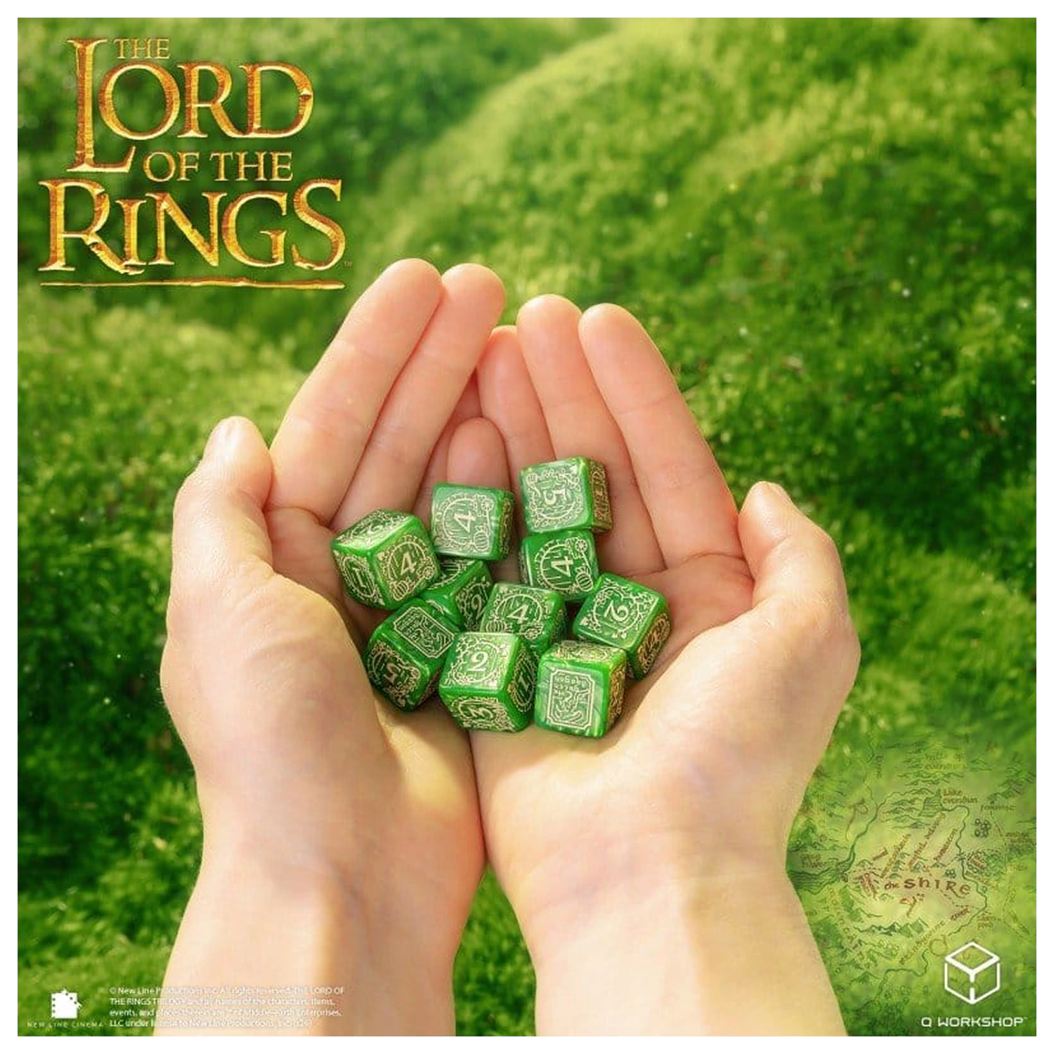 The Lord of the Rings: 10 db-os D6 dobókocka csomag Shire termékfotó