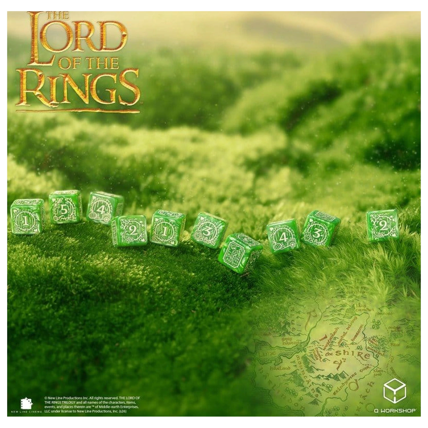 The Lord of the Rings: 10 db-os D6 dobókocka csomag Shire termékfotó