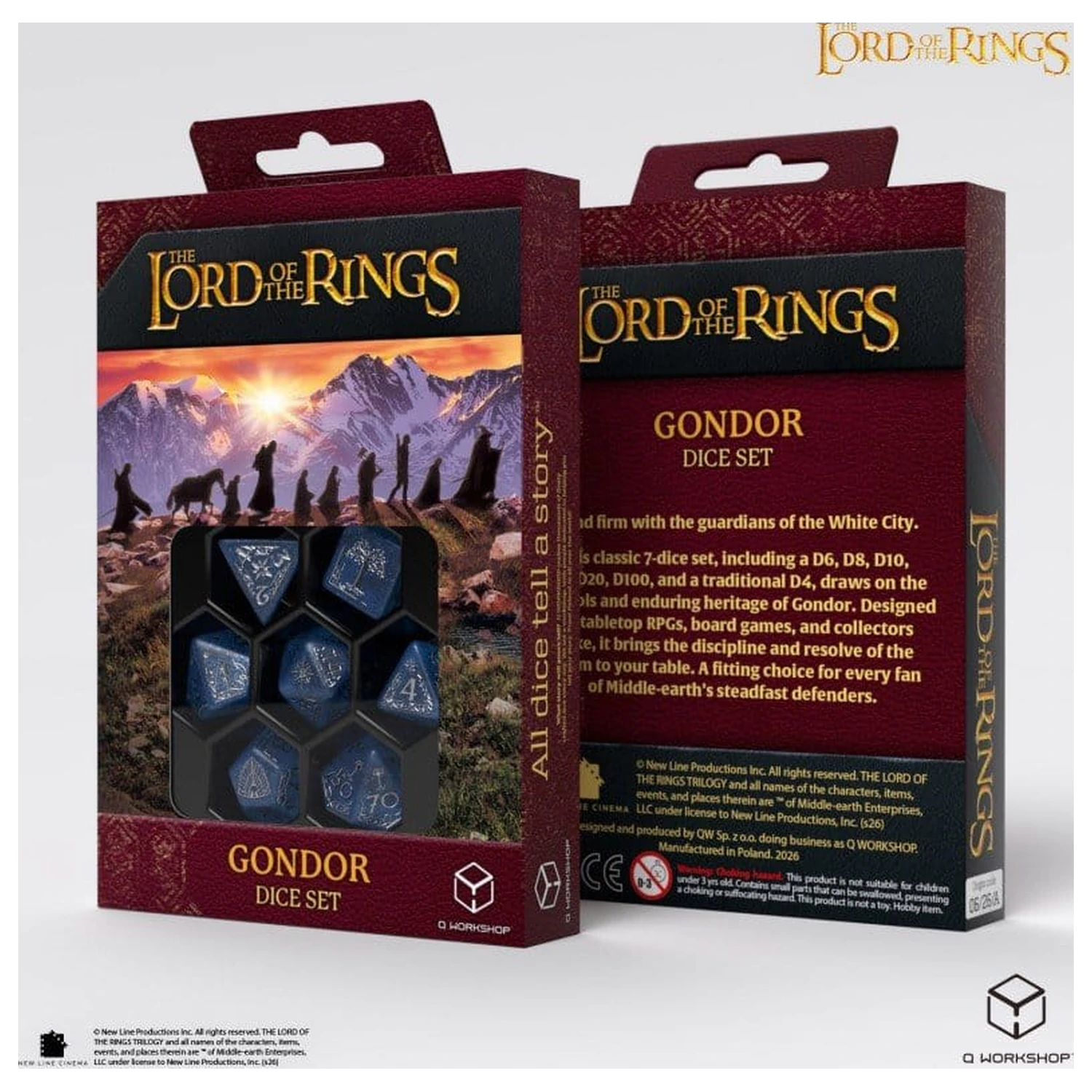 The Lord of the Rings 7 db-os dobókocka csomag Gondor termékfotó